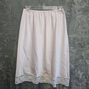 Barbizon Women's Sz Med Half Slip Pink lace